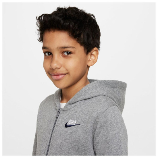 Nike Παιδική ζακέτα Sportswear Club Full-Zip Hoodie Nike Παιδική ζακέτα Sportswear Club Full-Zip Hoodie